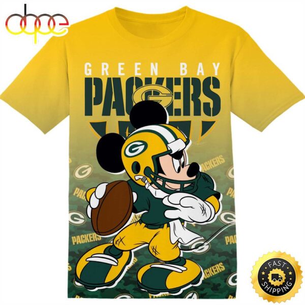 NFL Green Bay Packers Mickey Tshirt Adult And Kid Tshirt