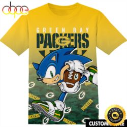 NFL Green Bay Packers Sonic the Hedgehog Tshirt Adult And Kid Tshirt