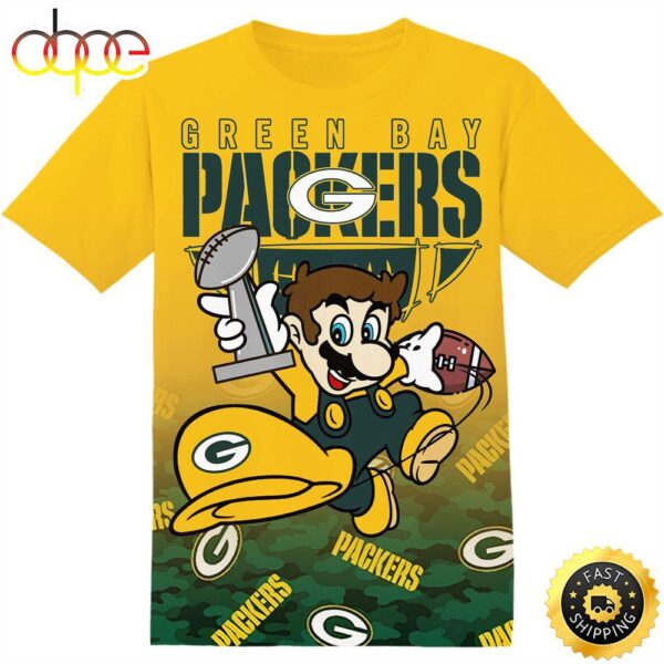 NFL Green Bay Packers Super Mario Tshirt Adult And Kid Tshirt