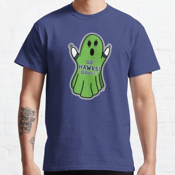 NFL Halloween Shirts Ghost Seattle Seahawks Classic T Shirt46