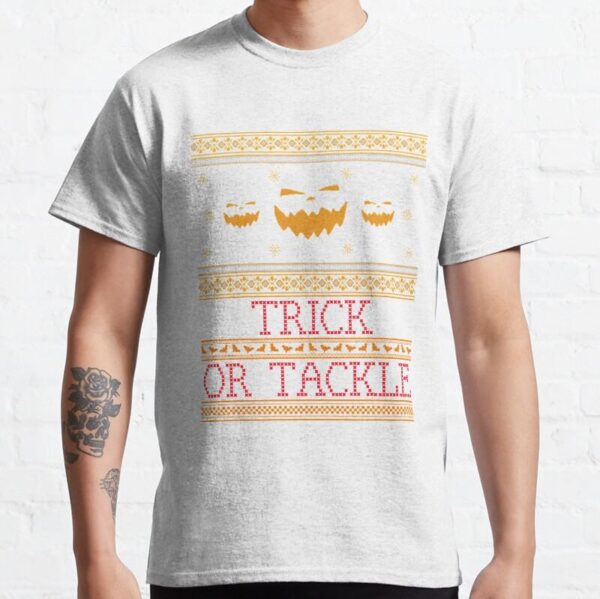 NFL Halloween Shirts Trick Or Tackle Classic T Shirt06