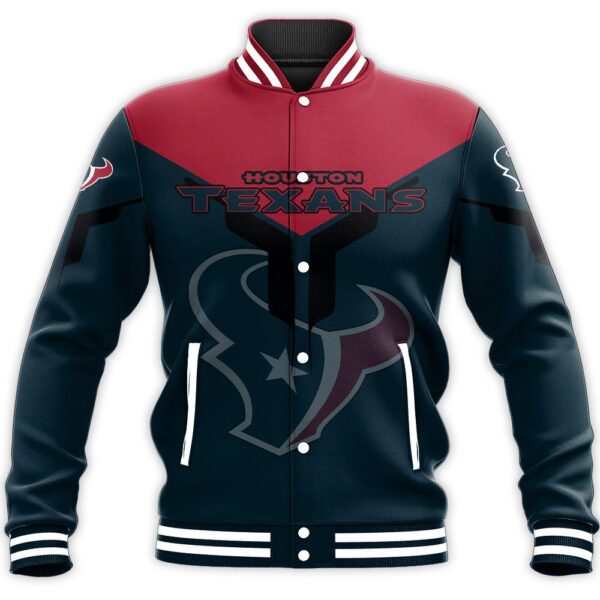 NFL Houston Texans Baseball Jacket Drinking style