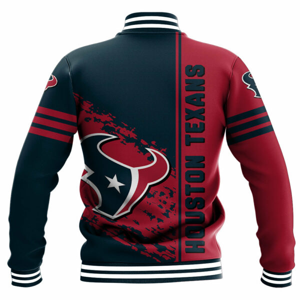 NFL Houston Texans Baseball Jacket Quarter Style 1
