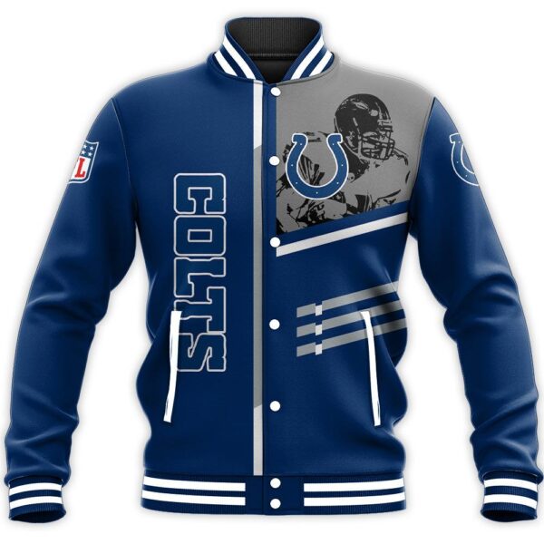 NFL Indianapolis Colts Baseball Jacket Personalized name Football For Fan