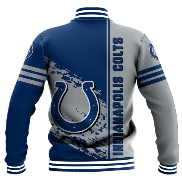 NFL Indianapolis Colts Baseball Jacket Quarter Style 1