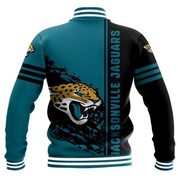 NFL Jacksonville Jaguars Baseball Jacket Quarter Style 1