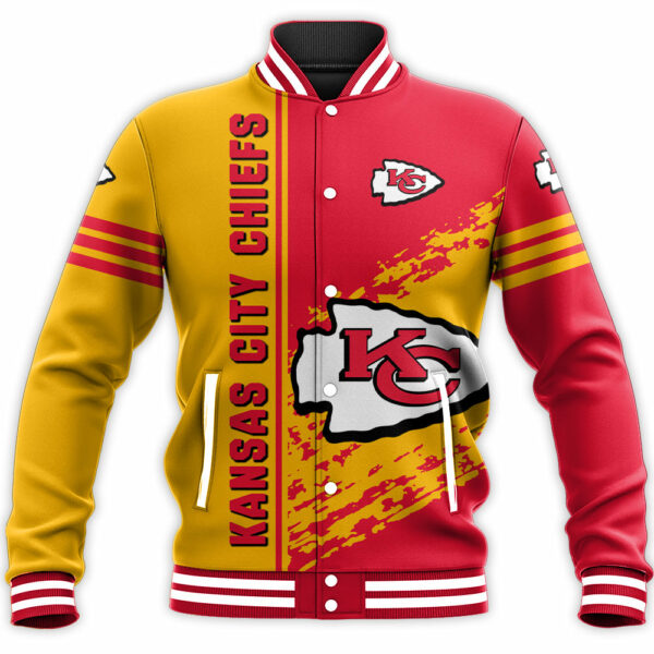 NFL Kansas City Chiefs Baseball Jacket Quarter Style