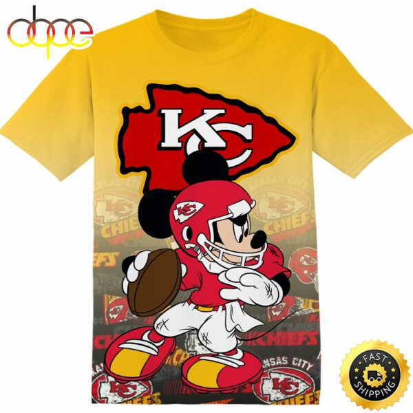 NFL Kansas City Chiefs Mickey Tshirt Adult And Kid Tshirt