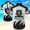 NFL Las Vegas Raiders tropical full 3D shirt button up NFL Las Vegas Raiders tropical full 3D shirt button up