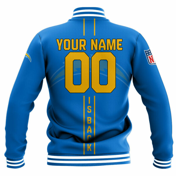 NFL Los Angeles Chargers Baseball Jacket Personalized name Football For Fan 1