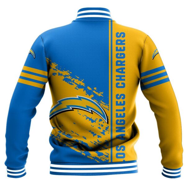 NFL Los Angeles Chargers Baseball Jacket Quarter Style 1