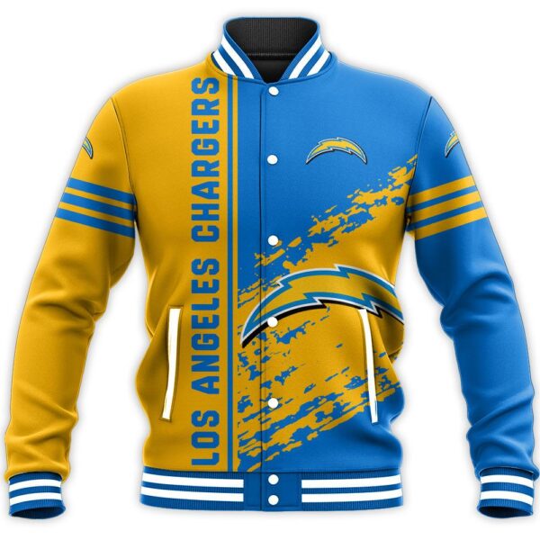 NFL Los Angeles Chargers Baseball Jacket Quarter Style