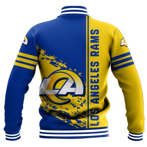 NFL Los Angeles Rams Baseball Jacket Quarter Style 1