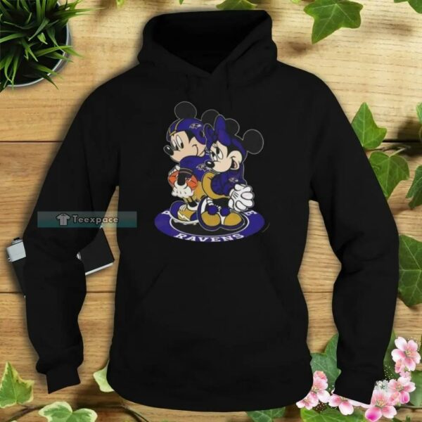 NFL Mickey Mouse And Minnie Mouse Baltimore Ravens Shirt 2