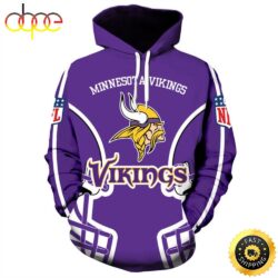 NFL Minnesota Vikings Pullover & Vikings Logo 3D Hoodie All Over Print Shirts