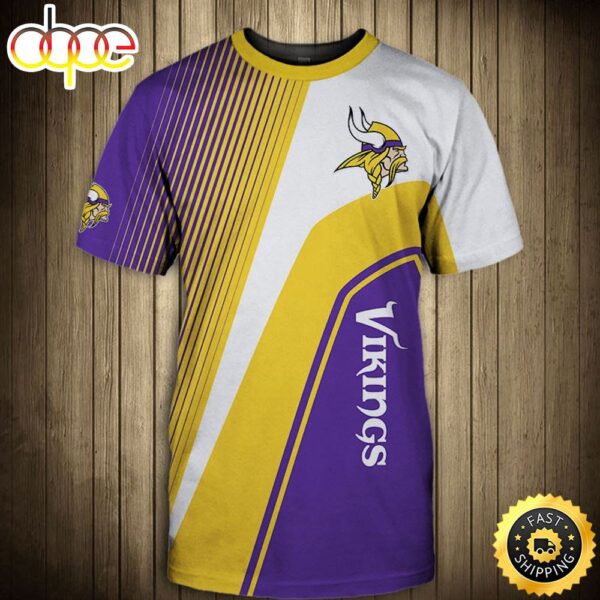 NFL Minnesota Vikings Team Tees 3D T shirt All Over Print Shirts