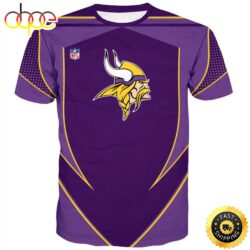 NFL Minnesota Vikings & Vikings Logo 3D T-shirt All Over Print Shirts