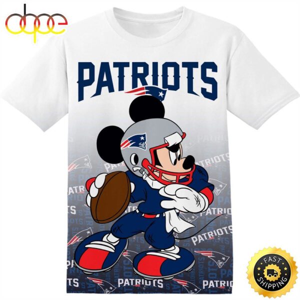 NFL New England Patriots Disney Mickey Tshirt Adult And Kid Tshirt