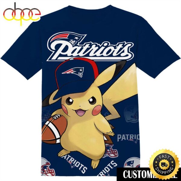 NFL New England Patriots Pokemon Pikachu Tshirt Adult And Kid Tshirt