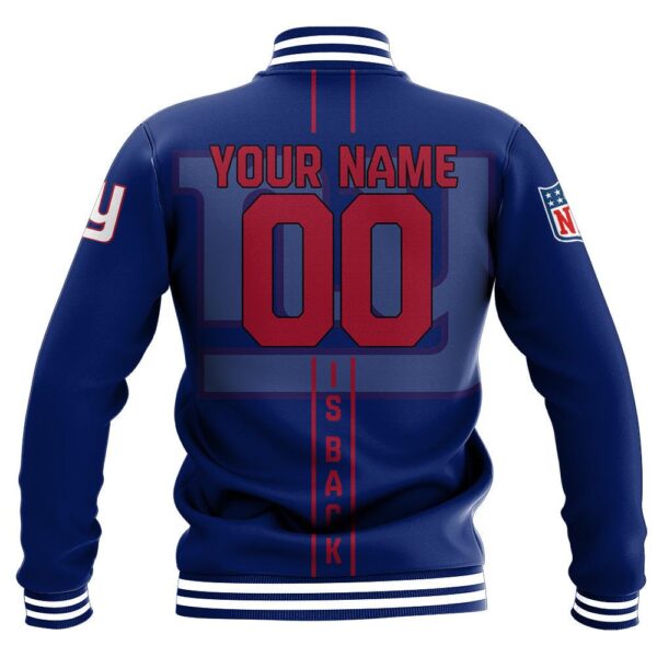 NFL New York Giants Baseball Jacket Personalized name Football For Fan 1