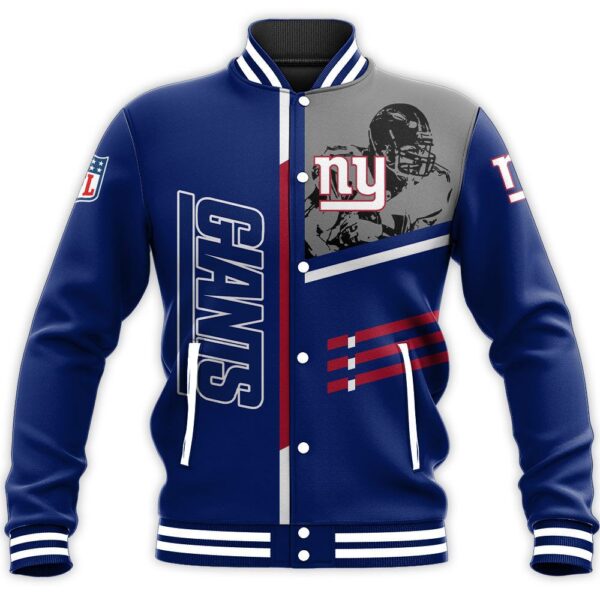 NFL New York Giants Baseball Jacket Personalized name Football For Fan