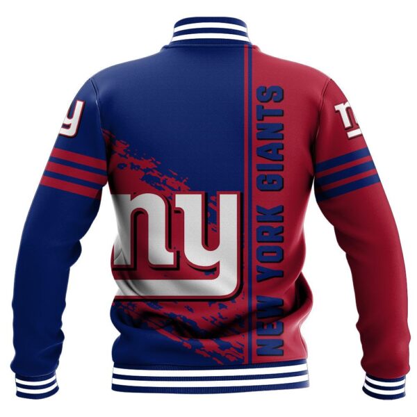 NFL New York Giants Baseball Jacket Quarter Style 1