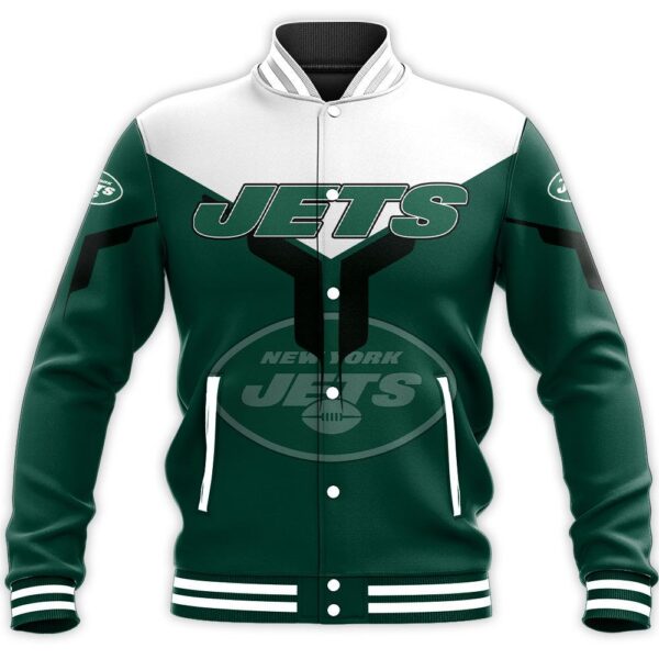 NFL New York Jets Baseball Jacket Drinking style