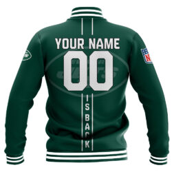 NFL New York Jets Baseball Jacket ,Personalized name Football For Fan NFL New York Jets Baseball Jacket Personalized name Football For Fan 1
