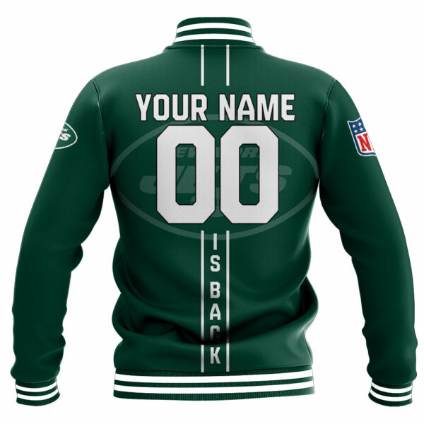 NFL New York Jets Baseball Jacket Personalized name Football For Fan 1