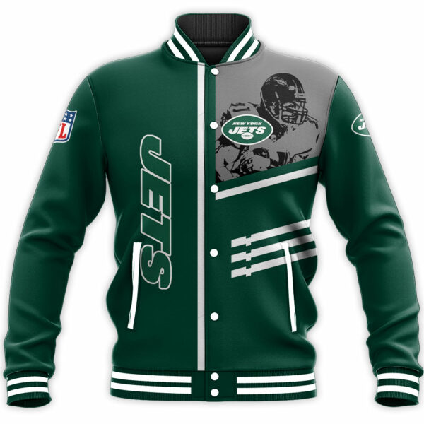 NFL New York Jets Baseball Jacket Personalized name Football For Fan