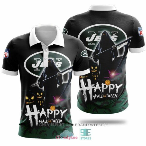 NFL New York Jets Happy Halloween 2023 new 3D polo shirt for fan