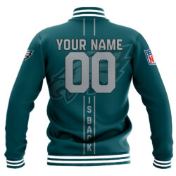 NFL Philadelphia Eagles Baseball Jacket Personalized name Football For Fan NFL Philadelphia Eagles Baseball Jacket Personalized name Football For Fan 1