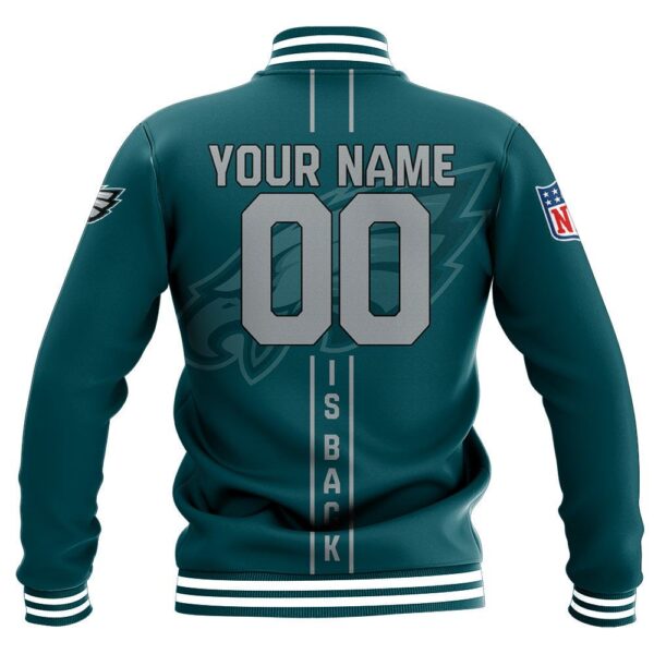 NFL Philadelphia Eagles Baseball Jacket Personalized name Football For Fan 1