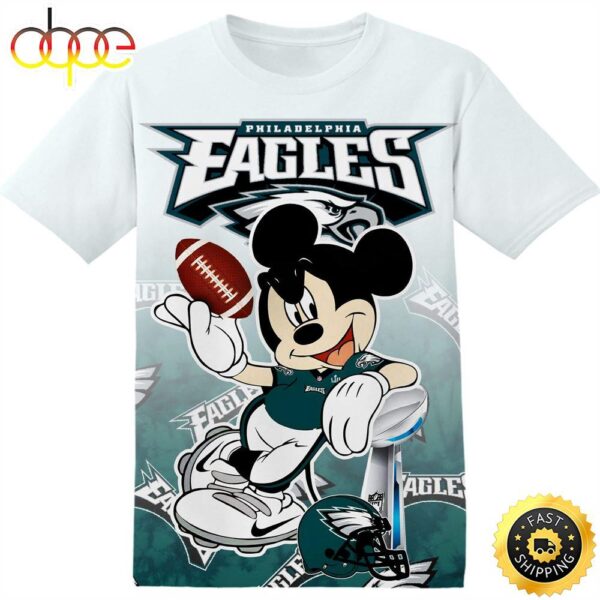 NFL Philadelphia Eagles Disney Mickey Tshirt Adult And Kid Tshirt