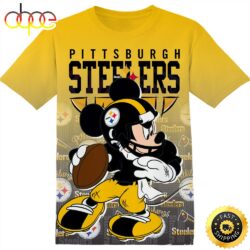 NFL Pittsburgh Steelers Disney Mickey Tshirt Adult And Kid Tshirt