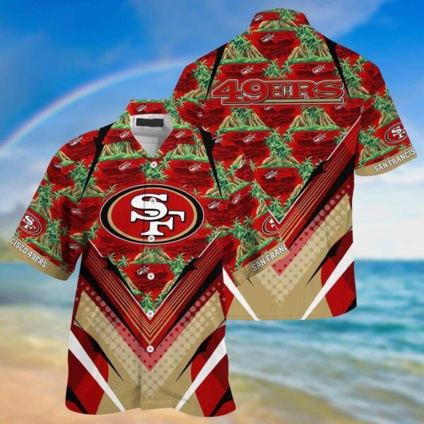 NFL San Francisco 49ers Hawaiian Shirt Beach Gift For Friend NFL Hawaiian Shirt