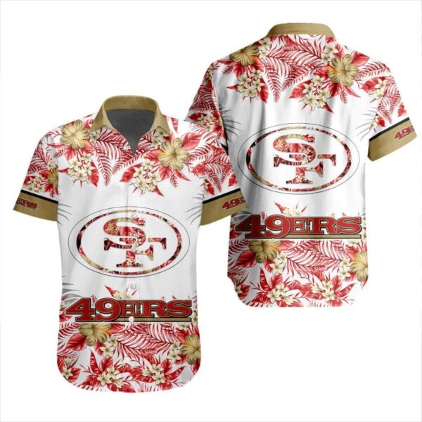 NFL San Francisco 49ers Hawaiian Shirt Beach Vacation Gift NFL Hawaiian Shirt