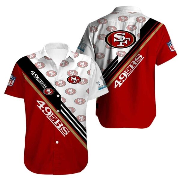 NFL San Francisco 49ers Hawaiian Shirt Best Gift For Football Coach NFL Hawaiian Shirt
