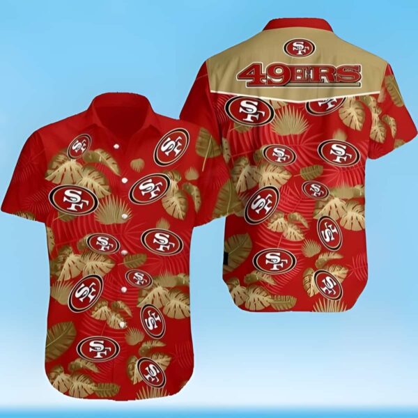 NFL San Francisco 49ers Hawaiian Shirt Best Gift For Football Fans NFL Hawaiian Shirt