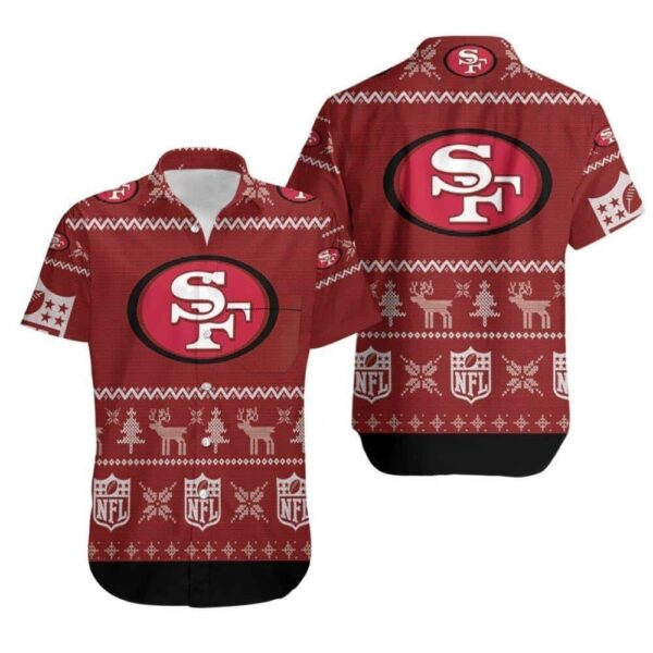 NFL San Francisco 49ers Hawaiian Shirt Christmas Gift For Football Fans NFL Hawaiian Shirt
