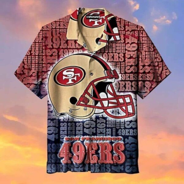 NFL San Francisco 49ers Hawaiian Shirt Football Gift For Dad NFL Hawaiian Shirt