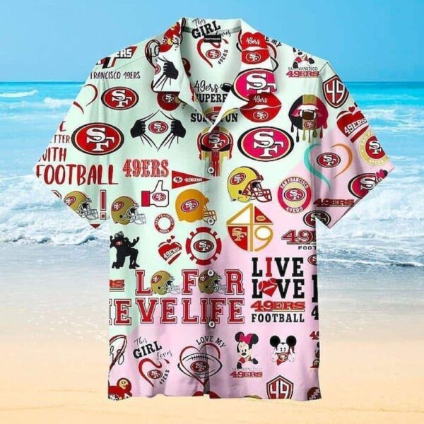 NFL San Francisco 49ers Hawaiian Shirt Football Gift For Men NFL Hawaiian Shirt