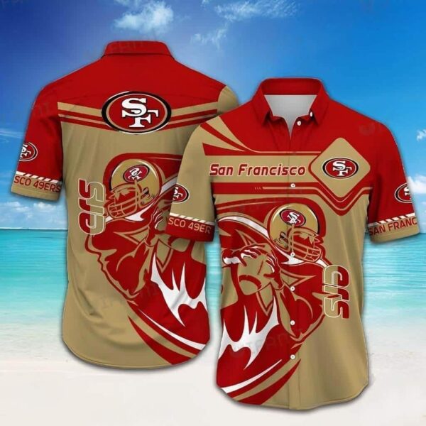 NFL San Francisco 49ers Hawaiian Shirt Gift For Beach Trip NFL Hawaiian Shirt
