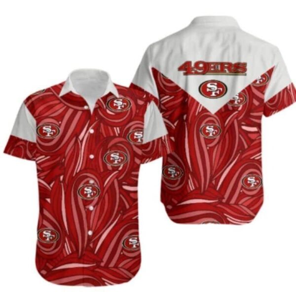 NFL San Francisco 49ers Hawaiian Shirt Gift For Football Boyfriend NFL Hawaiian Shirt