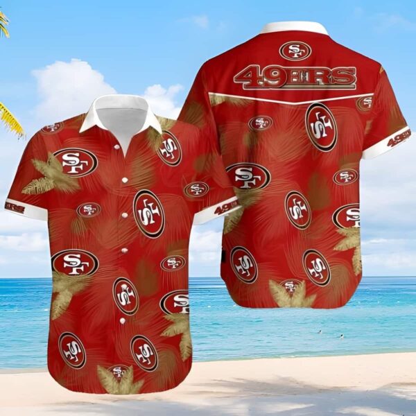 NFL San Francisco 49ers Hawaiian Shirt Summer Beach Gift NFL Hawaiian Shirt
