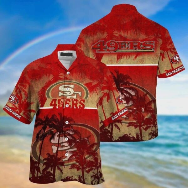 NFL San Francisco 49ers Hawaiian Shirt Summer Gift For Friend NFL Hawaiian Shirt