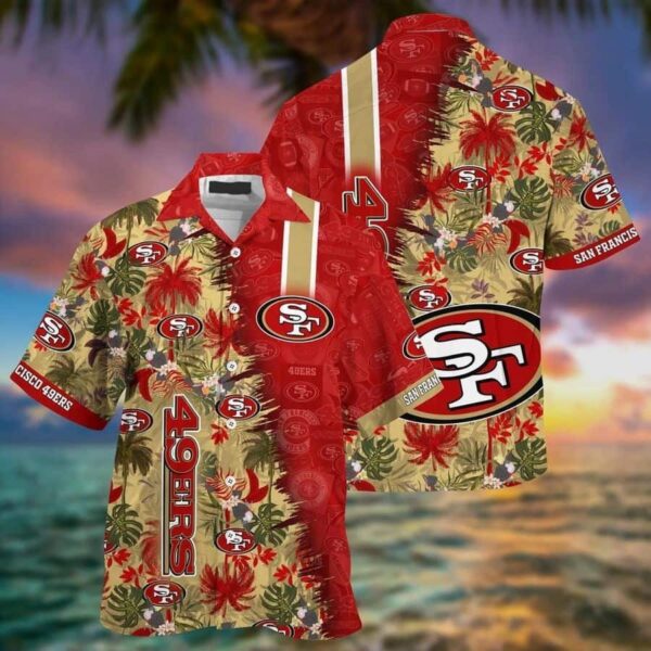 NFL San Francisco 49ers Hawaiian Shirt Summer Vacation Gift NFL Hawaiian Shirt