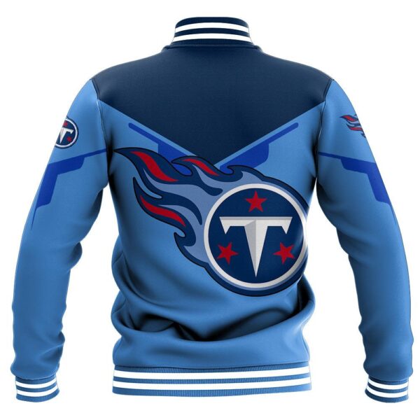 NFL Tennessee Titans Baseball Jacket Drinking style for fan 1