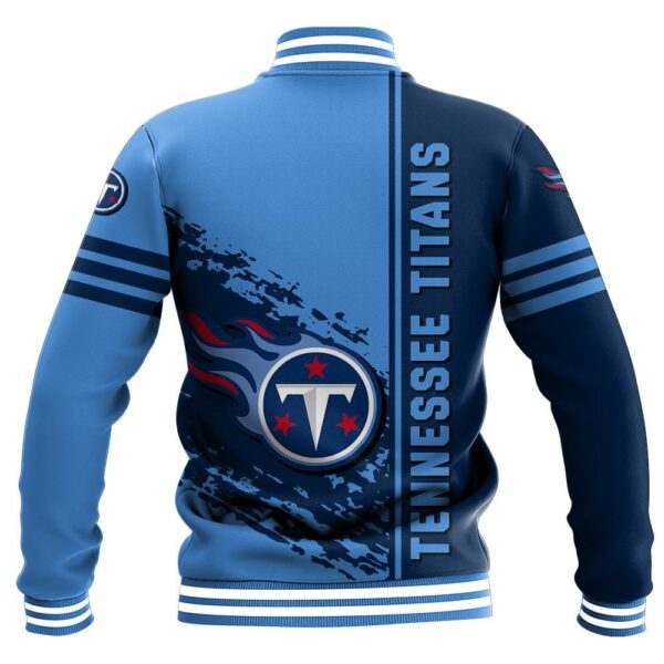 NFL Tennessee Titans Baseball Jacket Quarter Style for fan 1