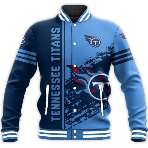 NFL Tennessee Titans Baseball Jacket Quarter Style for fan